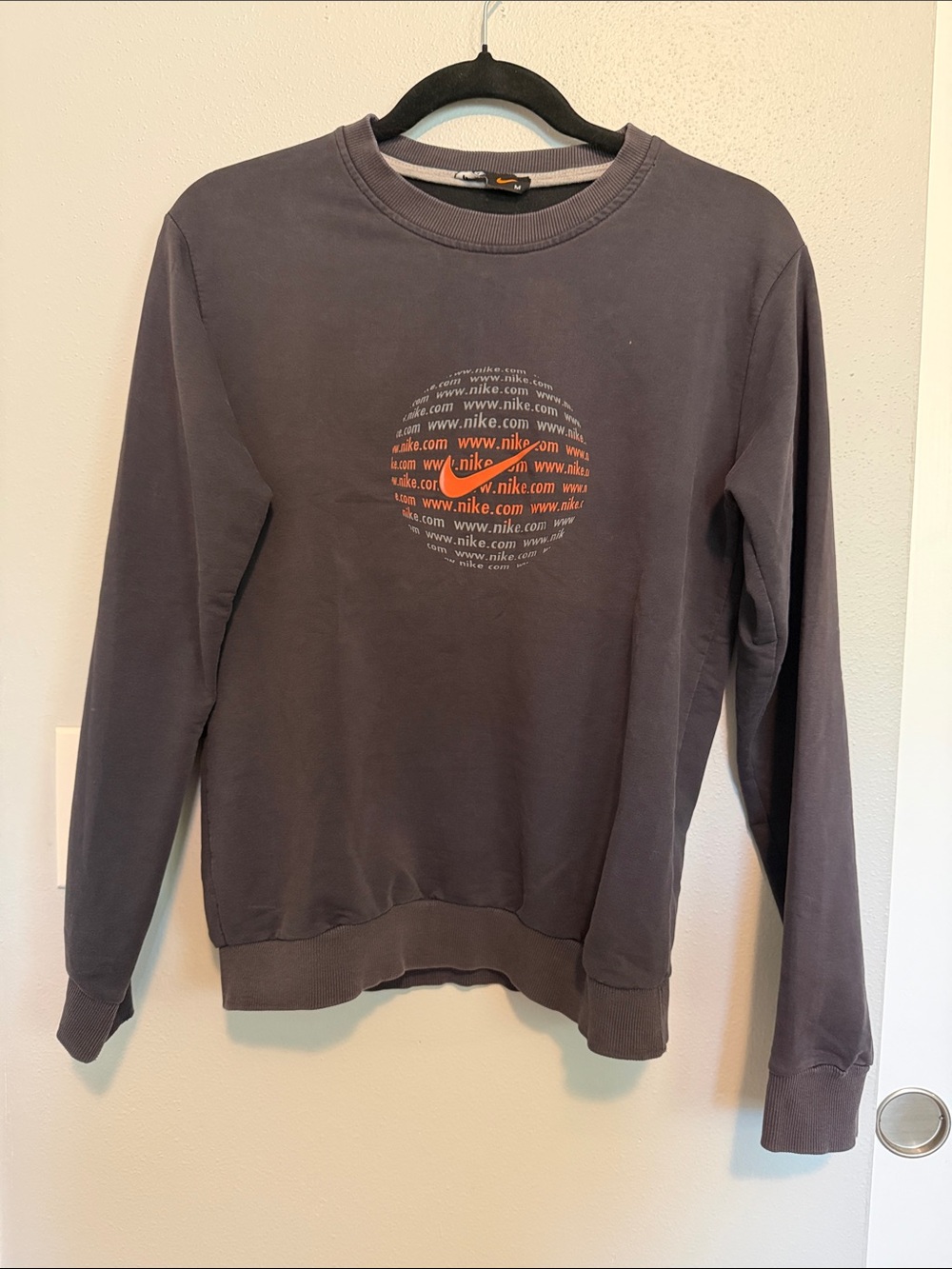 Vintage Nike Crewneck Sweatshirt with Orange WWW Logo